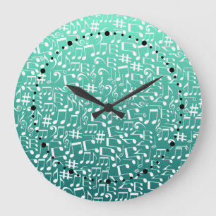 Teal Shades Zee Groen Blauw Aquamarine Grote Klok
