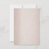 Teal Silver Floral Copper Butterfly Tan Wedding Save The Date (Achterkant)