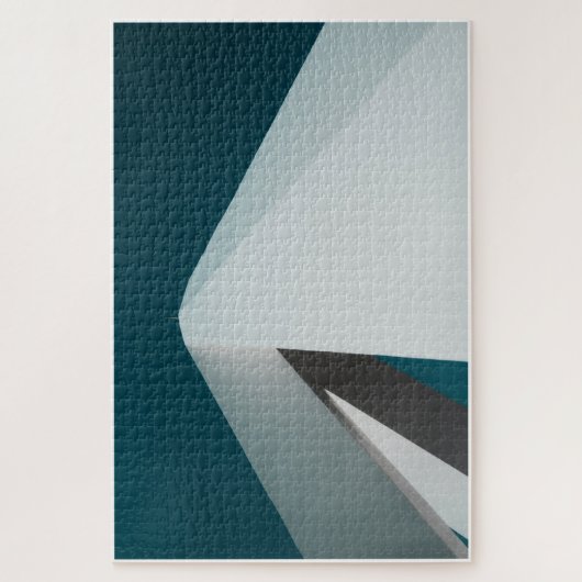 Teal sky and White roof Legpuzzel (Verticaal)