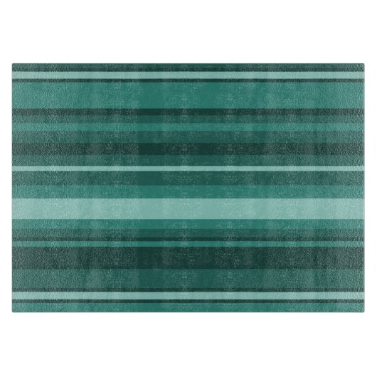 Teal strepen snijplank (Voorkant)