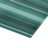 Teal strepen snijplank (Hoek)