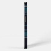 Teal Tartan Chic iPhone Hoesje (Rechterkant)