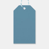 Teal Tartan | Geschenkzak Cadeaulabel (Achterkant)
