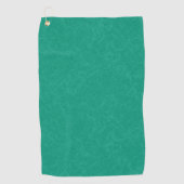 Teal textured surface with subtle swirling pattern golfhanddoek (Voorkant)