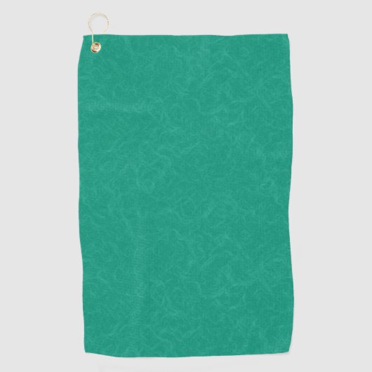Teal textured surface with subtle swirling pattern golfhanddoek (Voorkant)