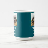 Teal Thank you Coach Team Name Photo Koffiemok (Center)