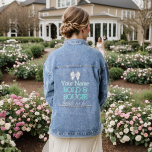 Teal Tiffany Thema Trouw Bruids- Denim Jacket