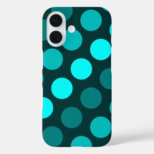 Teal Trio van Stippen Case-Mate iPhone Case (Achterkant)