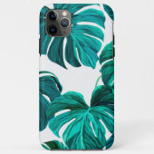 Teal Tropical Monstera Leaf Seamless Pattern Art Case-Mate iPhone Case (Achterkant)