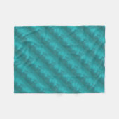 Teal Turquoise Patroon Fleece Deken (Voorkant (Horizontaal))