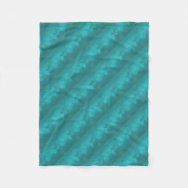 Teal Turquoise Patroon Fleece Deken