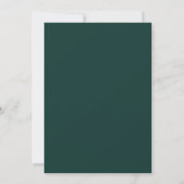 Teal Twilight Anemone Bruiloft Kaart (Achterkant)