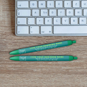 Teal Vat Zakelijk Merk op Inktpen Zwarte Inkt Pen