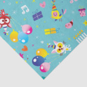 Teal verjaardagsfeestje  tissuepapier (Detail)