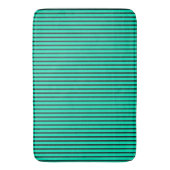 Teal verticale strepenpatroon badmat (Voorkant Verticaal)