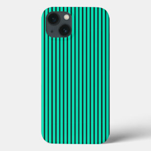 Teal verticale strepenpatroon Case-Mate iPhone case