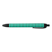 Teal verticale strepenpatroon zwarte inkt pen (Bodem)