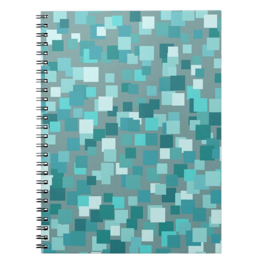 Teal Vierkant Schrijfblok Notitieboek (Voorkant)
