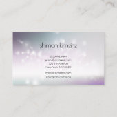 Teal & Violet Nagelstylist Professionele Salon Spa Visitekaartje (Achterkant)