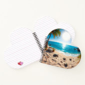 Teal Watercolor Sea Turtle Coastal Zen Notitieboek (Binnen)