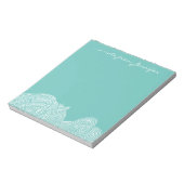 Teal Waves Notitieblok (Linkerzijde)