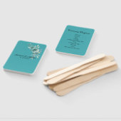 Teal Whisper Blooms Wedding Handwaaier (Niet-gemonteerd)