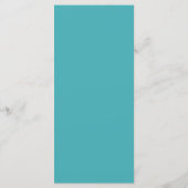 Teal Whisper Blooms Wedding Menu (Achterkant)