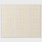 Teal Yellow Pink Orange Dots Circles Cadeaupapier (Vlak)