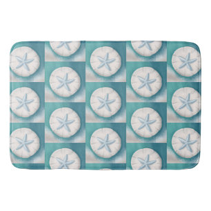 Teal Zeester en Zanddollar Strandstijl  Badmat