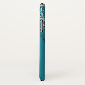 Teal & Zilver Mandala Elegante Minimaal Marokkaans Case-Mate iPhone Case (Achterkant / rechts)