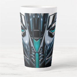 Teal & Zilver Profiel Latte Mok