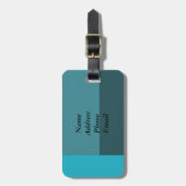 Tealblokken Bagagelabel (Voorkant verticaal)