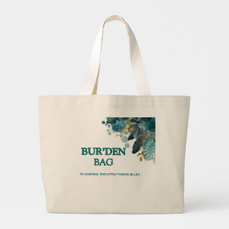 TEALBLOMIGE NATUURLIJKE KATOENEN JUMBO DAMES BUR'D GROTE TOTE BAG