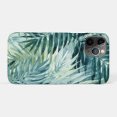 Tealgroene palmbladeren Case-Mate iPhone case (Achterkant (horizontaal))