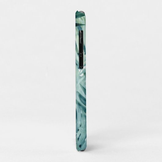 Tealgroene palmbladeren Case-Mate iPhone case (Achterkant/links)