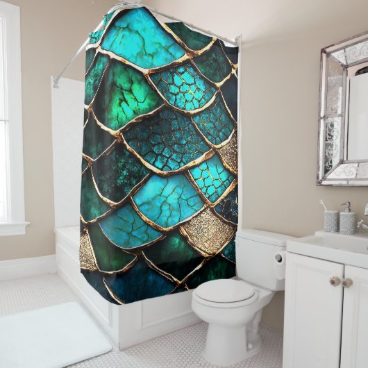 tealia douchegordijn (In situ)