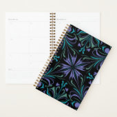 Tealpaarse Abstracte Weekplanner Planner (Display)