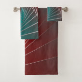 tealrood spinnen bad handdoek (Insitu)