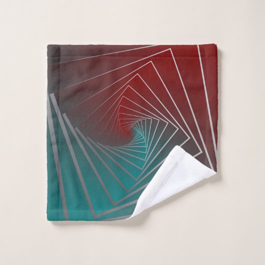 tealrood spinnen bad handdoek (Wasdoekje)