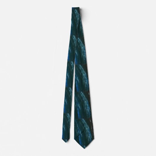 Teals and Blues Mannen Necktie Stropdas (Achterkant)