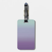 Tealy-Paarse bubels Bagagelabel (Achterkant verticaal)