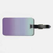 Tealy-Paarse bubels Bagagelabel (Achterkant horizontaal)