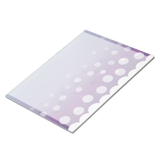 Tealy-Paarse bubels Notitieblok (Schuin)