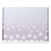 Tealy-Paarse bubels Notitieblok (Voorkant)