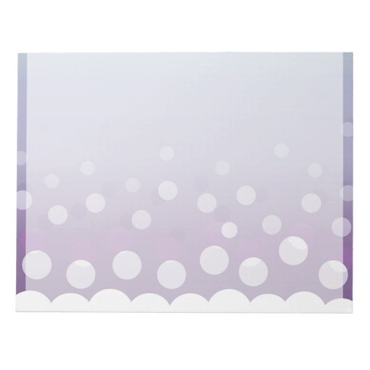 Tealy-Paarse bubels Notitieblok (Voorkant)