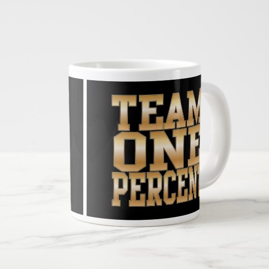 Team 1 procent, rijk grote koffiekop (Voorkant rechts)