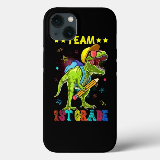 Team 1e klas Dinosaur Shirt Student Teacher Terug Case-Mate iPhone Case (Achterkant)