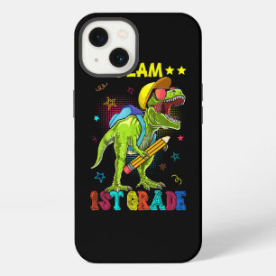 Team 1e klas dinosaurus shirt leerling leraar acht iPhone 13 hoesje