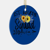 Team 1e klas leraar naar school keramisch ornament (Rechts)