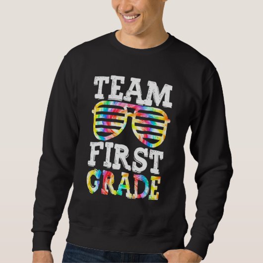 Team 1e klas Squad Eerste Leraar Student Terug Naa Trui (Voorkant)